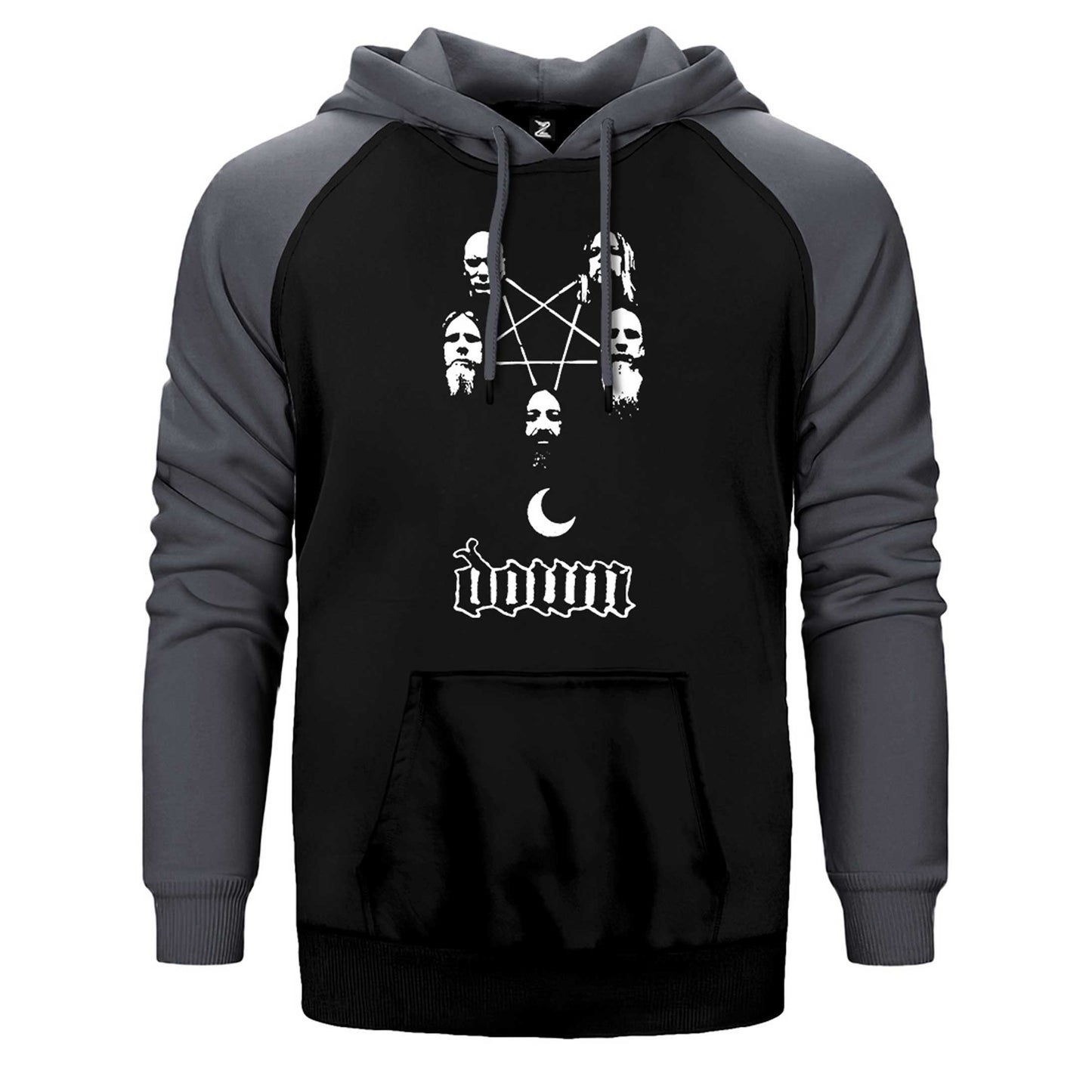 Down Grup Çift Renk Reglan Kol Sweatshirt / Hoodie