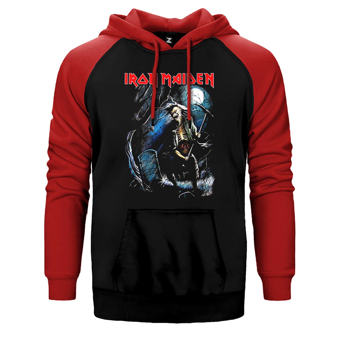 Iron Maiden Benjamin Çift Renk Reglan Kol Sweatshirt / Hoodie