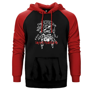 Iron Maiden Long Sleeve Çift Renk Reglan Kol Sweatshirt / Hoodie