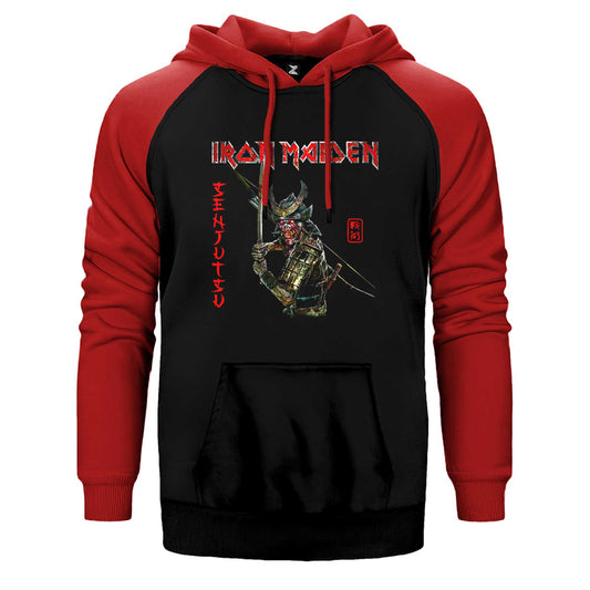 Iron Maiden Senjutsu Çift Renk Reglan Kol Sweatshirt / Hoodie