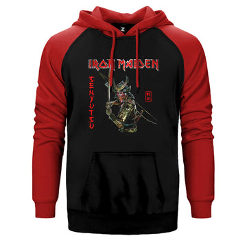 Iron Maiden Senjutsu Çift Renk Reglan Kol Sweatshirt / Hoodie