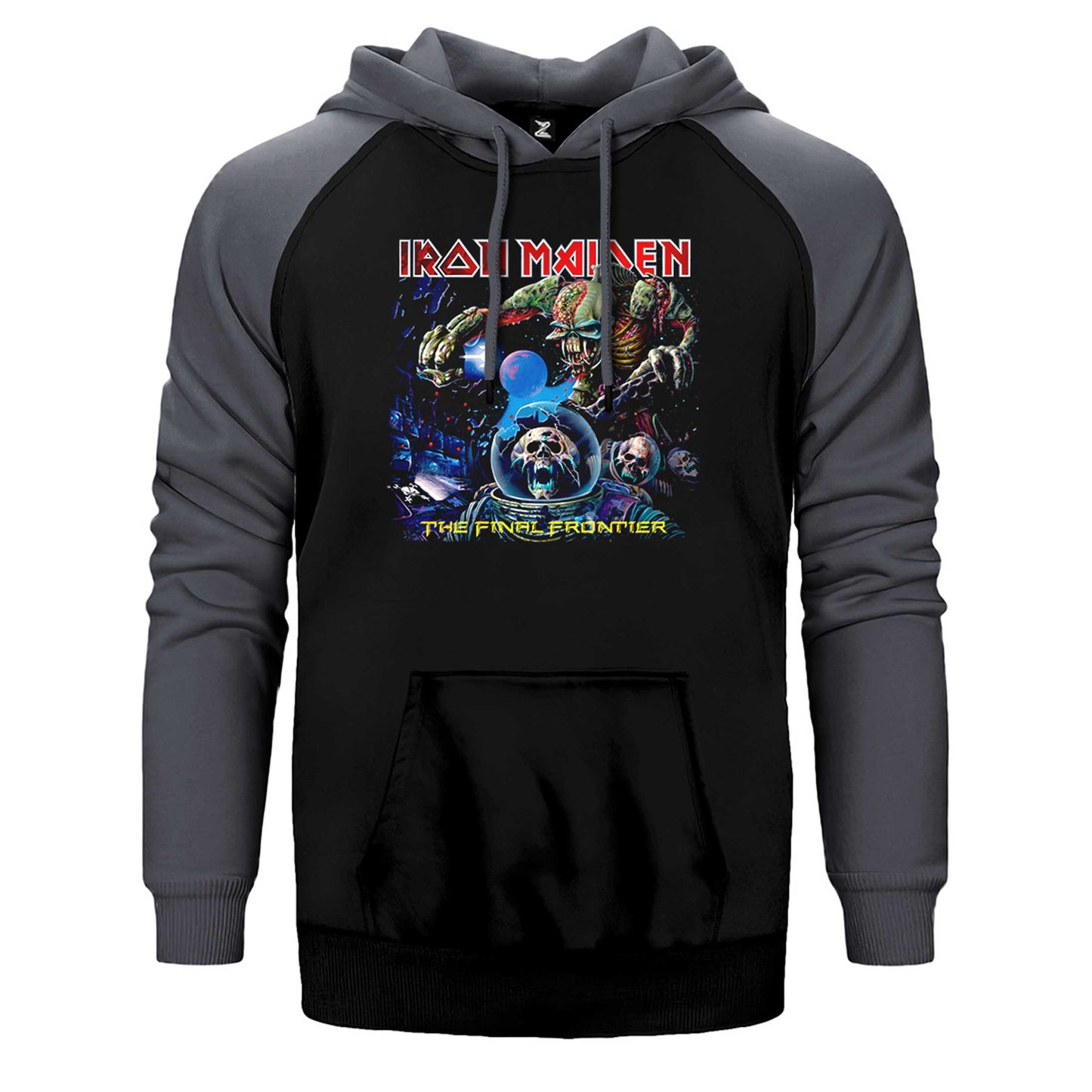 Iron Maiden The Final Frontier Çift Renk Reglan Kol Sweatshirt / Hoodie