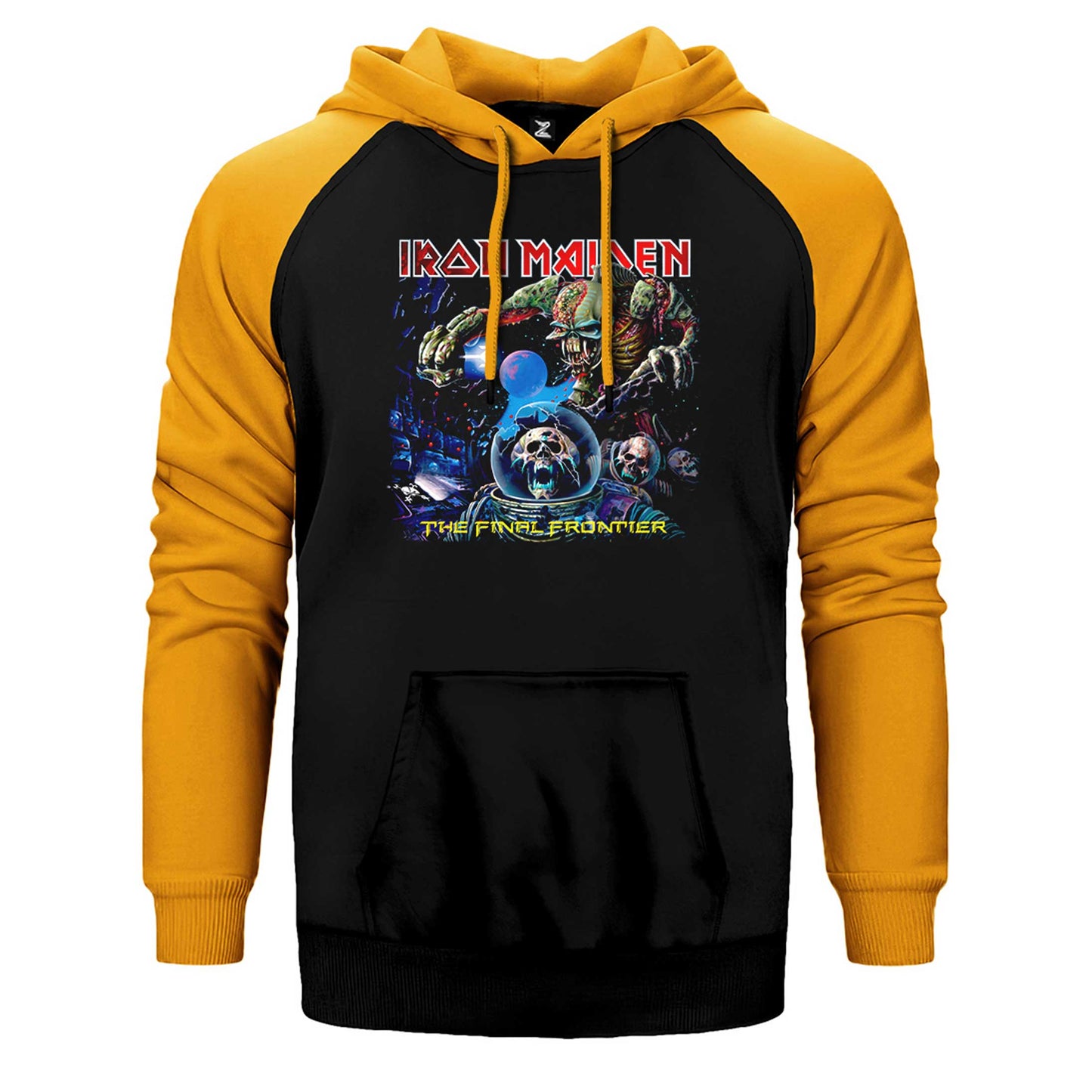 Iron Maiden The Final Frontier Çift Renk Reglan Kol Sweatshirt / Hoodie