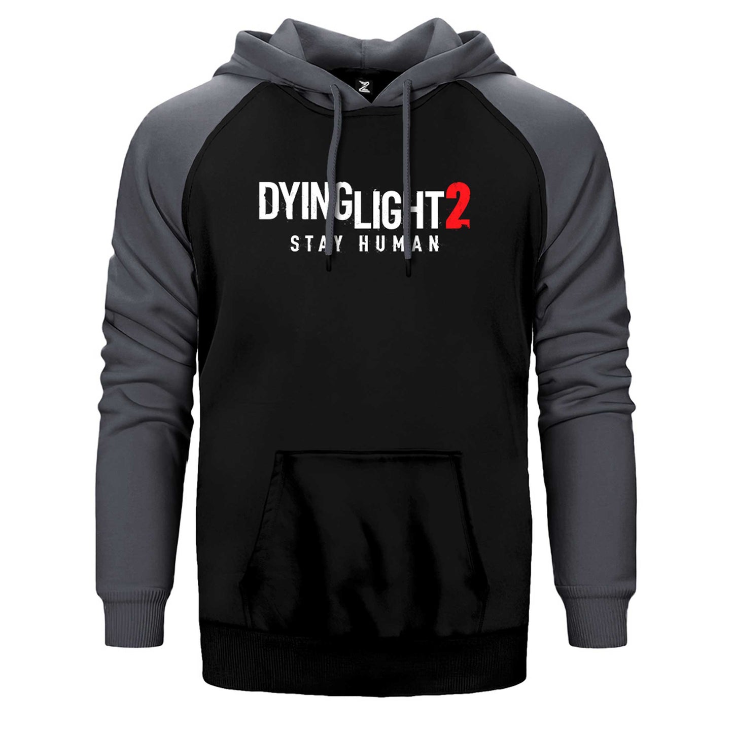 Dying Light Logo Çift Renk Reglan Kol Sweatshirt / Hoodie