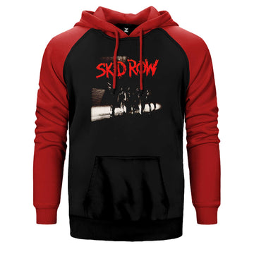 Skid Row Albüm Çift Renk Reglan Kol Sweatshirt / Hoodie