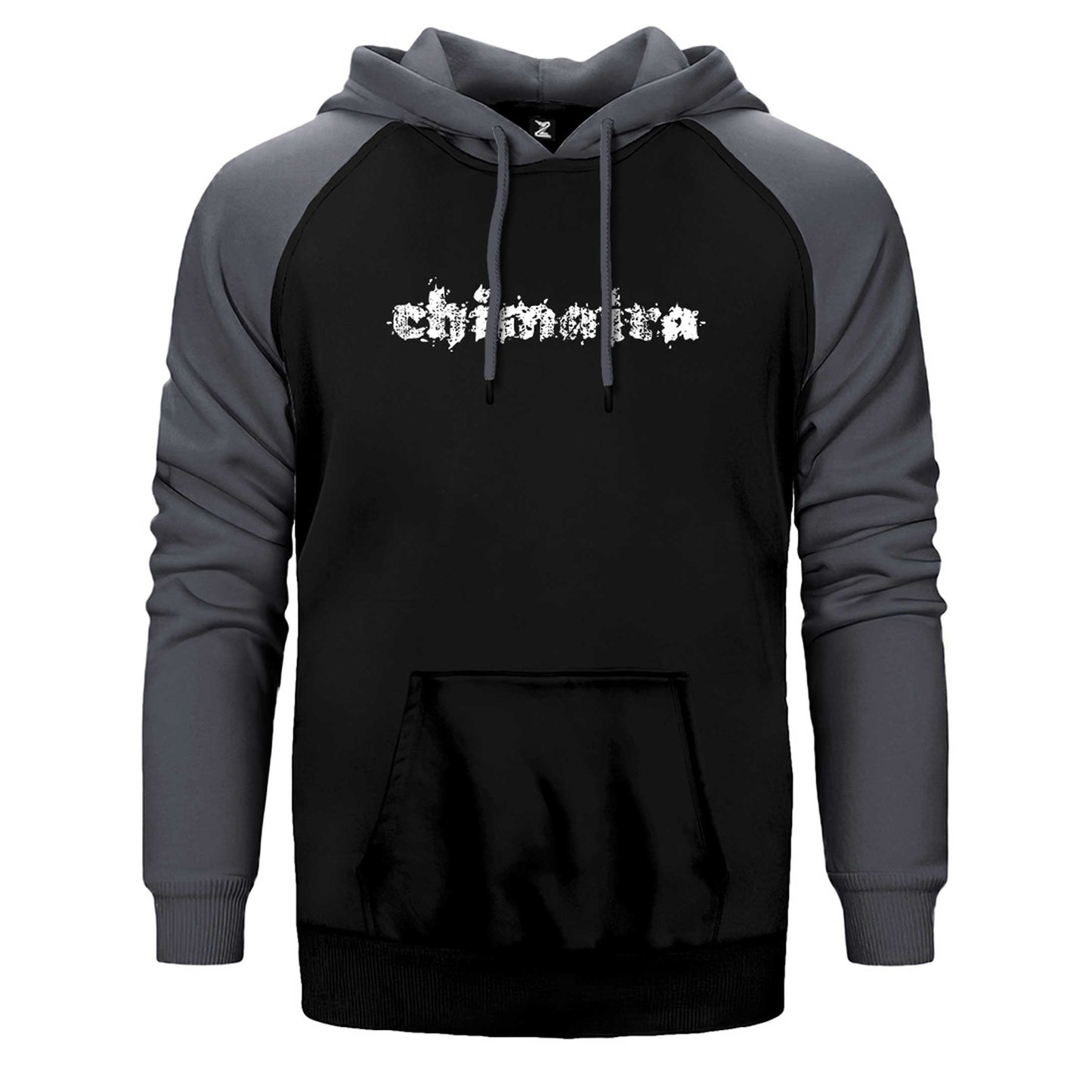 Chimaira Logo Çift Renk Reglan Kol Sweatshirt / Hoodie
