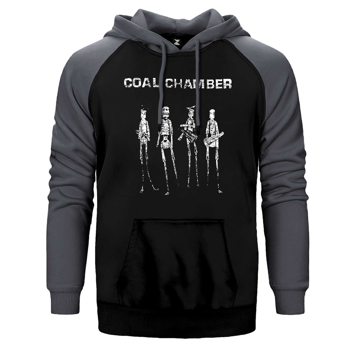 Coal Chamber Dark Days Çift Renk Reglan Kol Sweatshirt / Hoodie