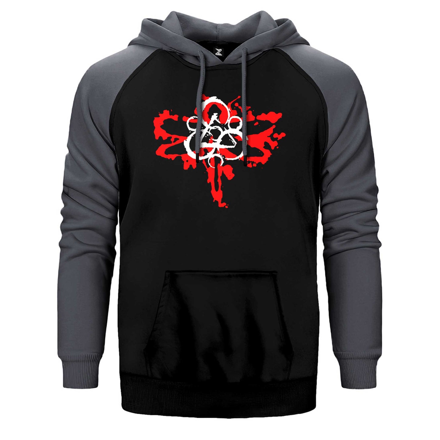Coheed and Cambria Butterfly Logo Çift Renk Reglan Kol Sweatshirt / Hoodie
