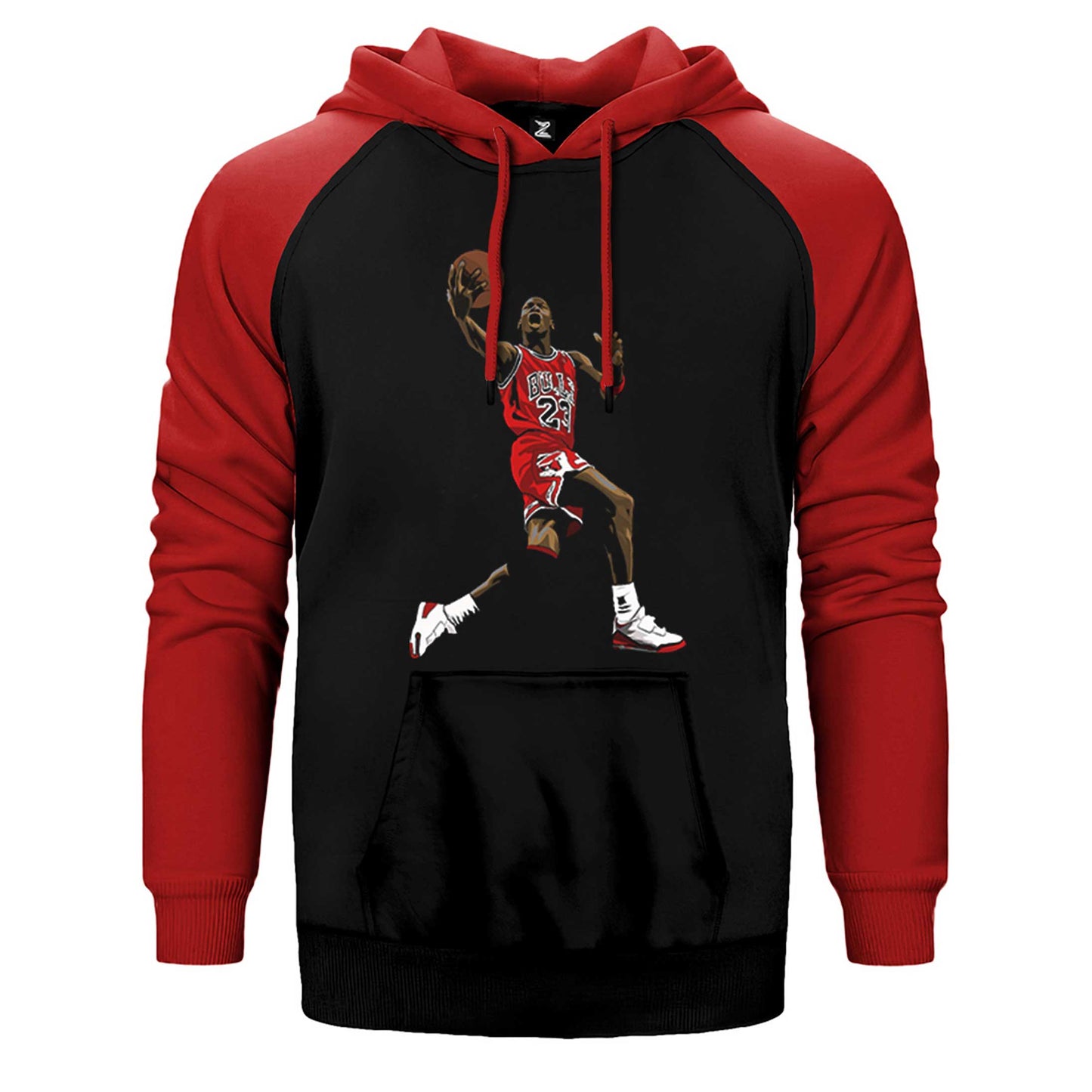 Air Jordan Grafiti Çift Renk Reglan Kol Sweatshirt / Hoodie