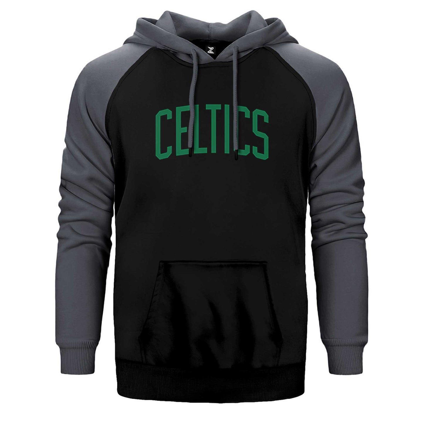 Boston Celtics Yazı Çift Renk Reglan Kol Sweatshirt / Hoodie