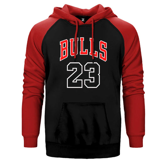 Chicago Bulls 23 Çift Renk Reglan Kol Sweatshirt / Hoodie
