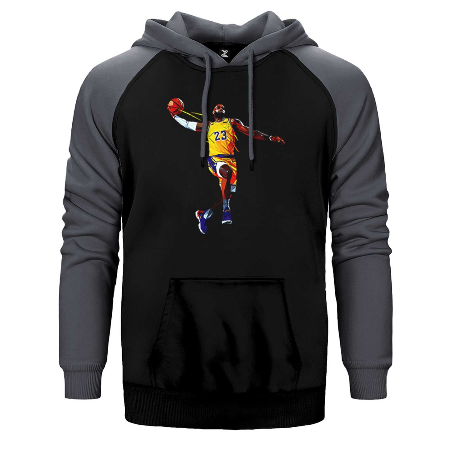 Lebron James Color Çift Renk Reglan Kol Sweatshirt / Hoodie