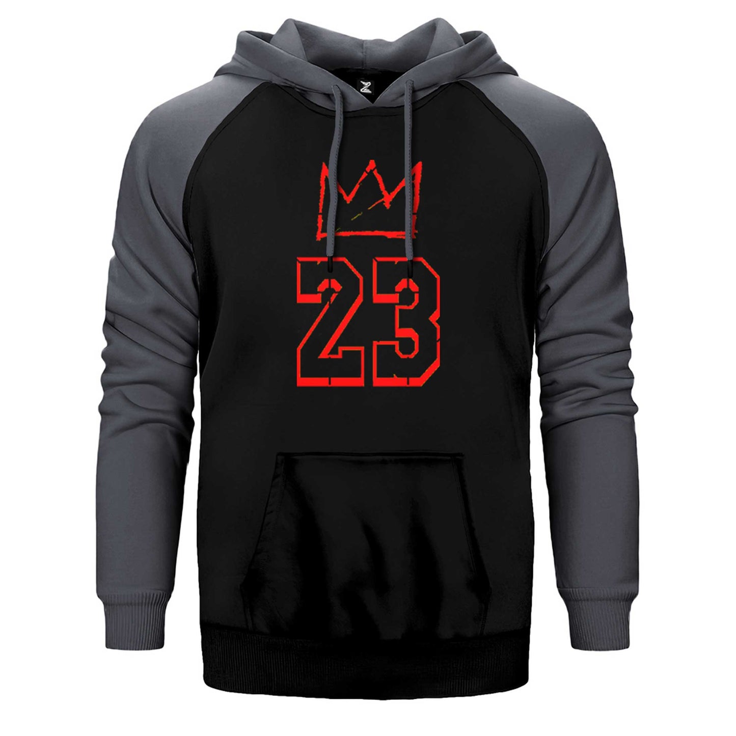 Lebron James King 23 Çift Renk Reglan Kol Sweatshirt / Hoodie