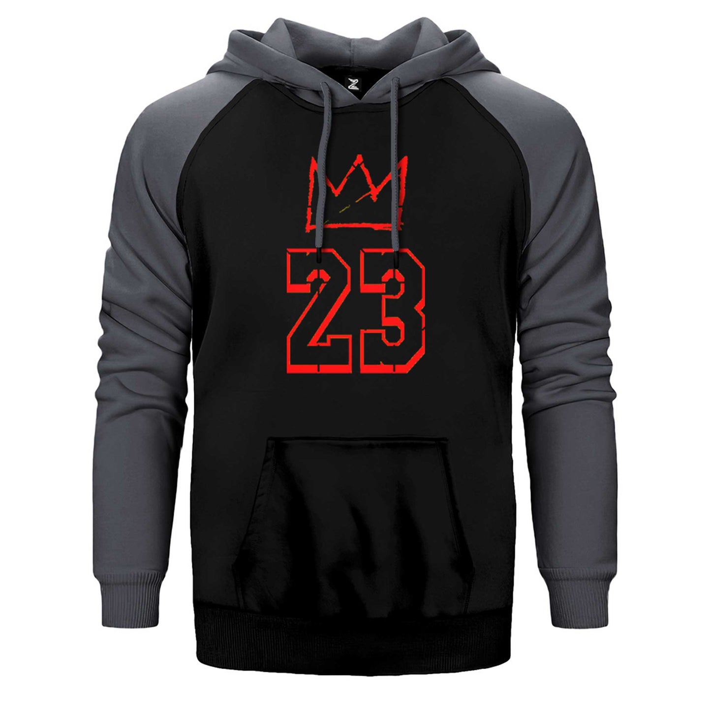 Lebron James King 23 Çift Renk Reglan Kol Sweatshirt / Hoodie