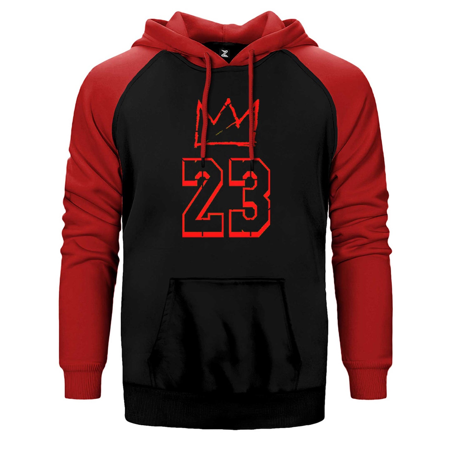 Lebron James King 23 Çift Renk Reglan Kol Sweatshirt / Hoodie