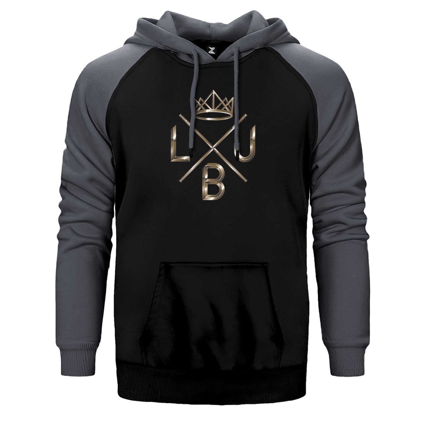 Lebron James King logo Çift Renk Reglan Kol Sweatshirt / Hoodie