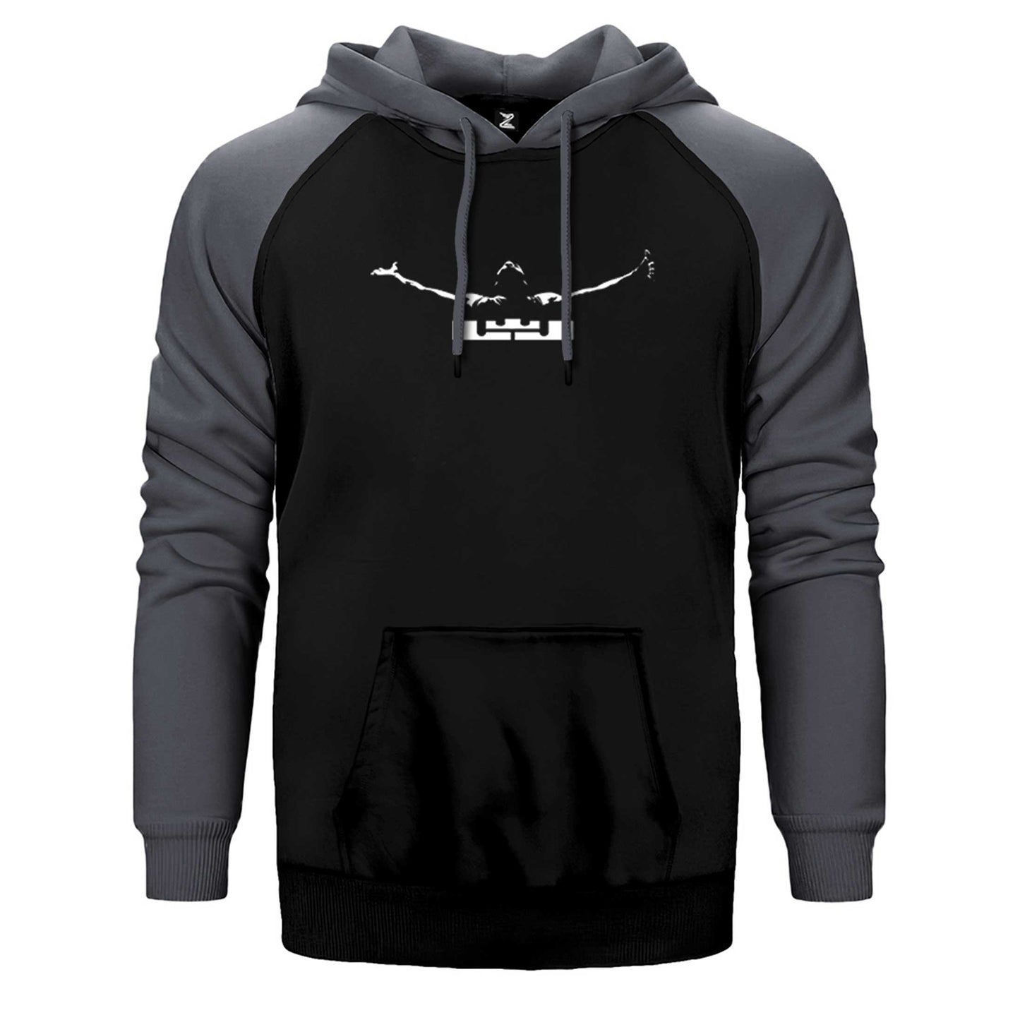 Lebron James Logo History Çift Renk Reglan Kol Sweatshirt / Hoodie