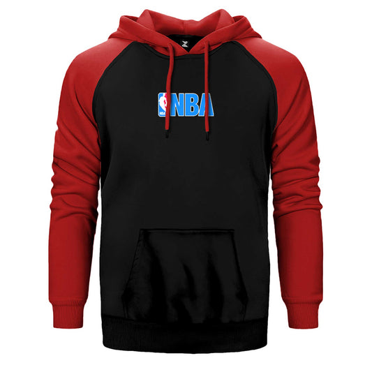 NBA Logo Çift Renk Reglan Kol Sweatshirt / Hoodie