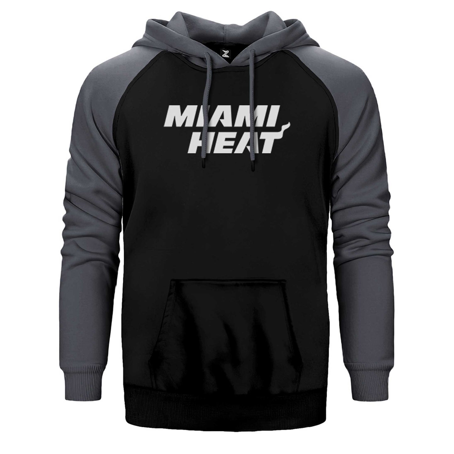 Miami Heat White Çift Renk Reglan Kol Sweatshirt / Hoodie