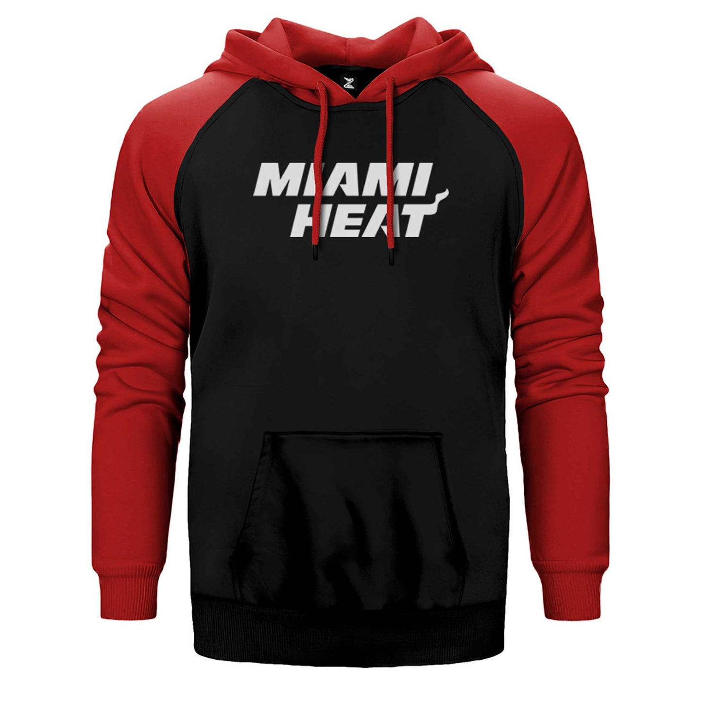 Miami Heat White Çift Renk Reglan Kol Sweatshirt / Hoodie