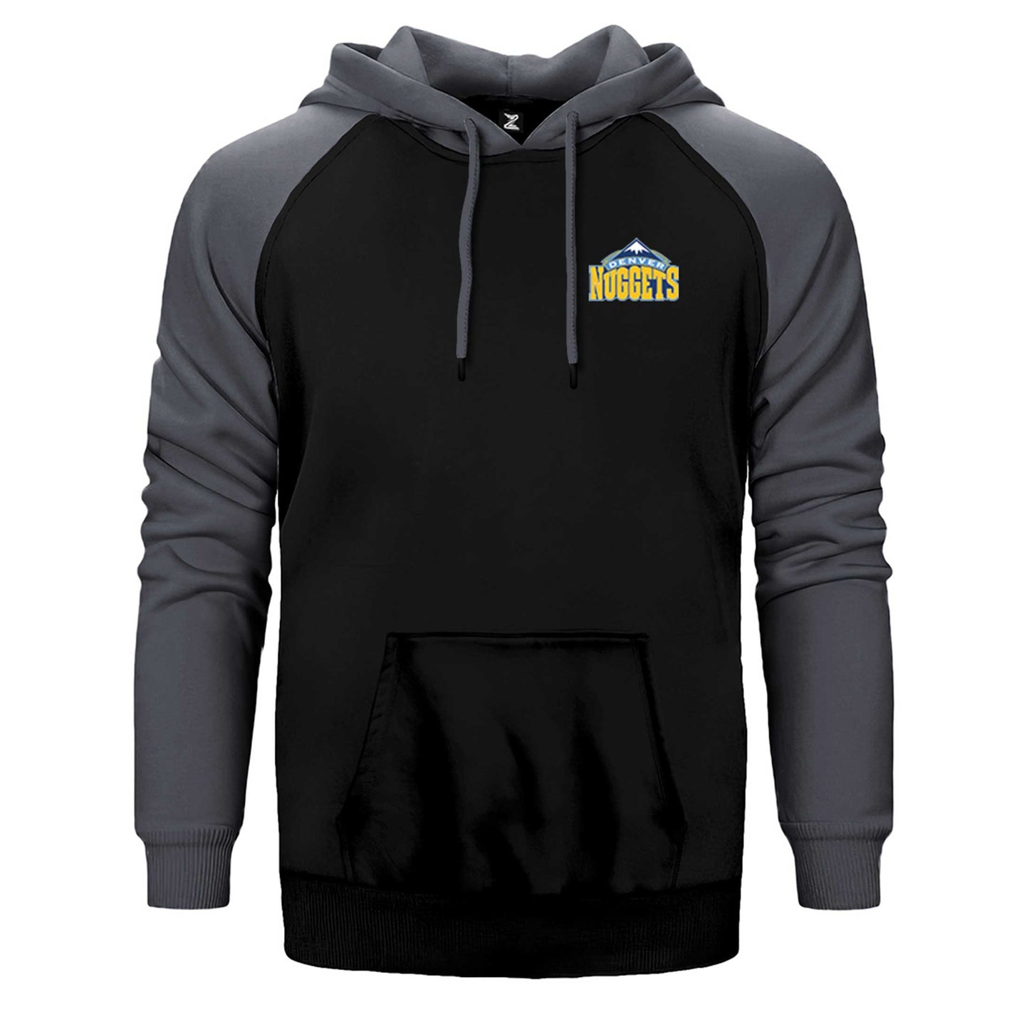 Denver Nuggets Logo Çift Renk Reglan Kol Sweatshirt / Hoodie