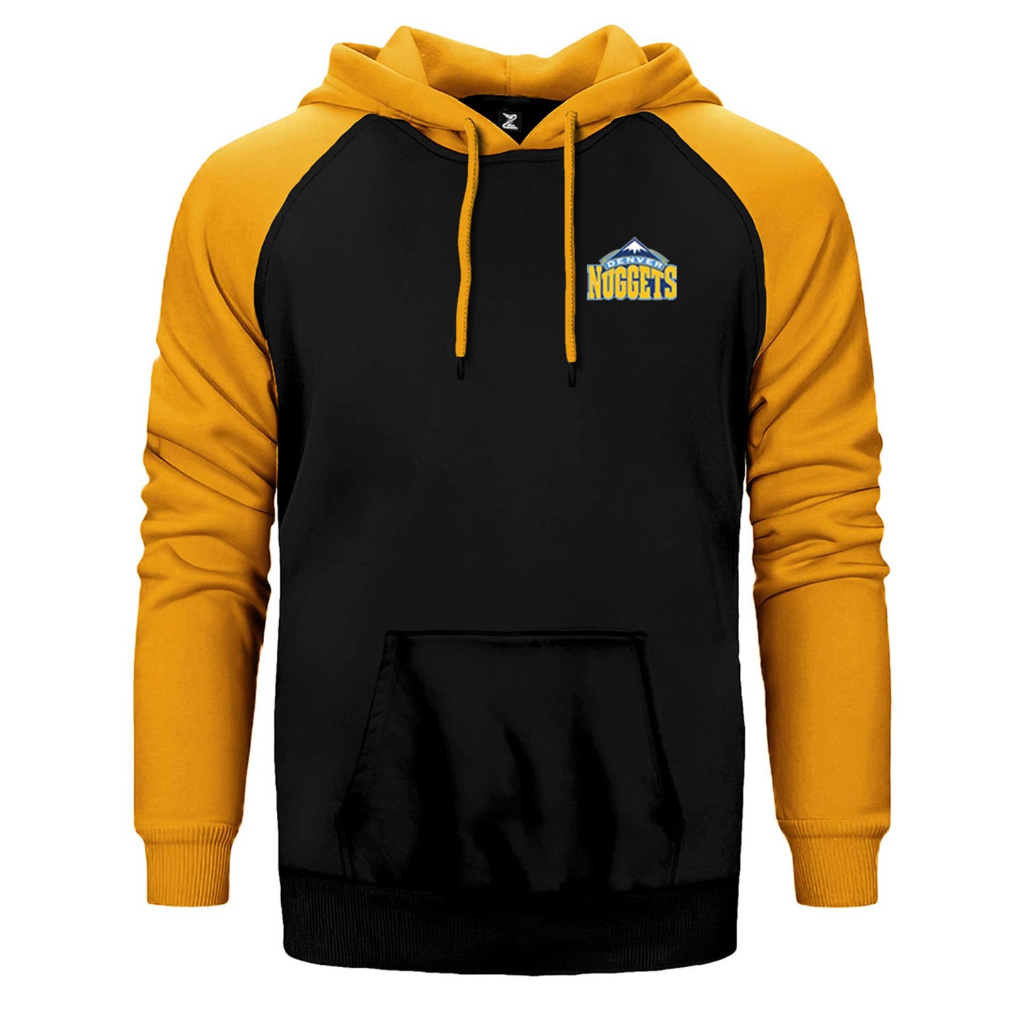 Denver Nuggets Logo Çift Renk Reglan Kol Sweatshirt / Hoodie