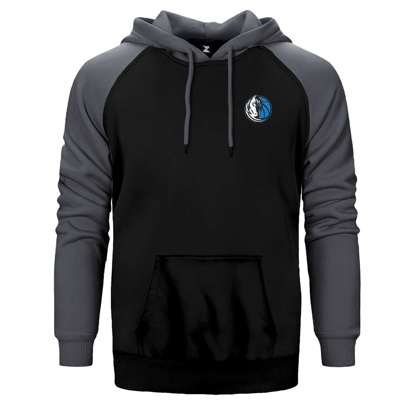 Dallas Mavericks Logo Çift Renk Reglan Kol Sweatshirt / Hoodie