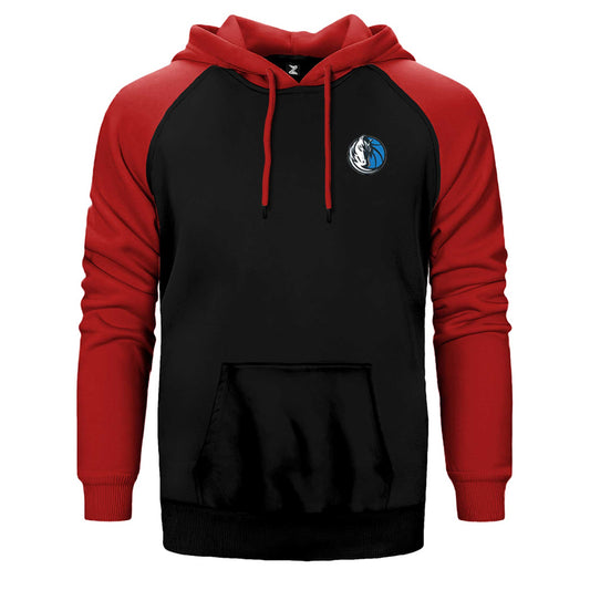 Dallas Mavericks Logo Çift Renk Reglan Kol Sweatshirt / Hoodie