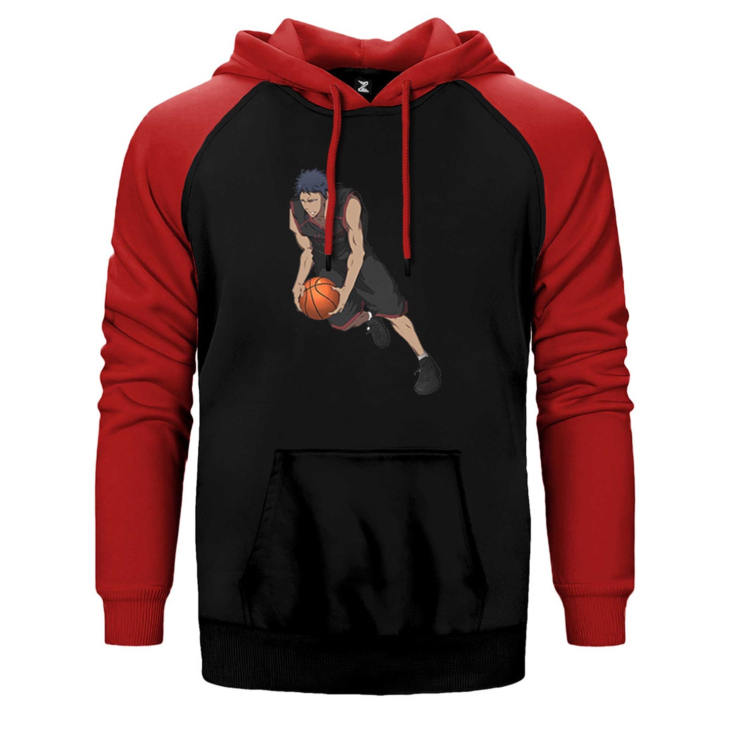 Black Baller Anime Çift Renk Reglan Kol Sweatshirt / Hoodie