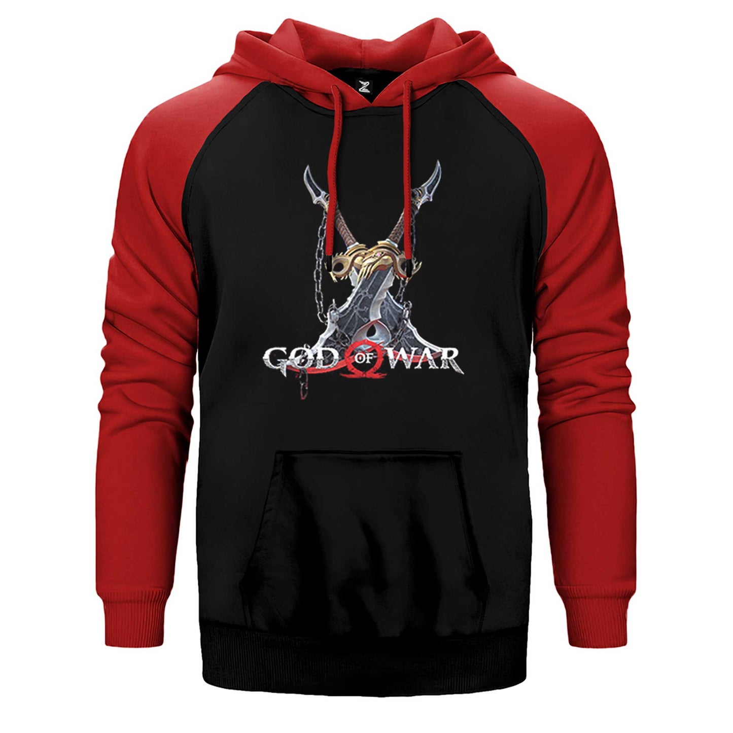 God Of War Kratos Kılıçları Çift Renk Reglan Kol Sweatshirt / Hoodie