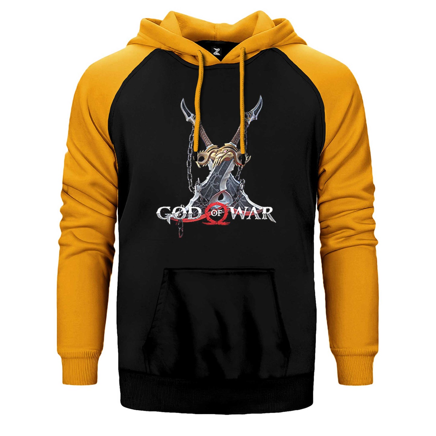 God Of War Kratos Kılıçları Çift Renk Reglan Kol Sweatshirt / Hoodie