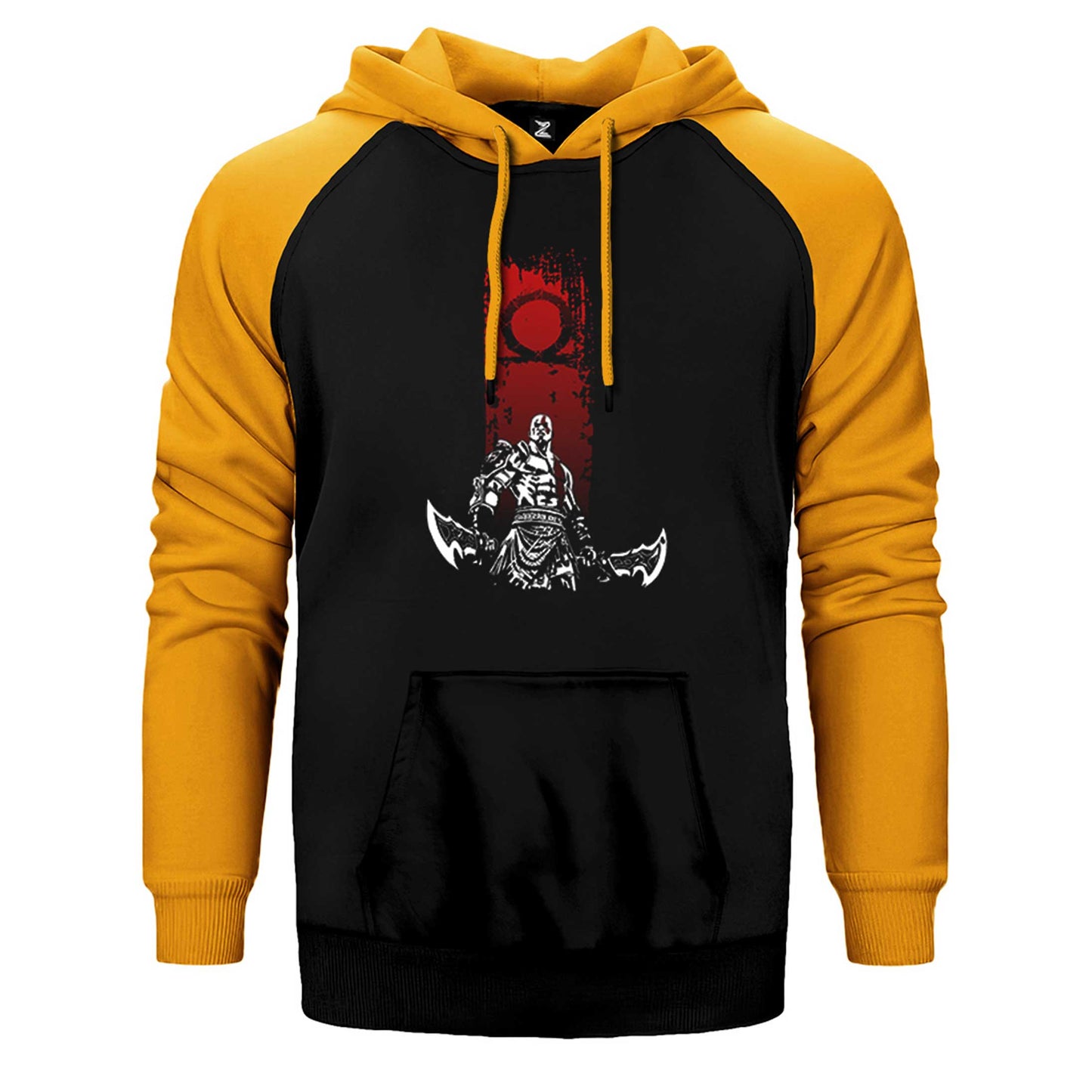 God Of War Kratos Logo Çift Renk Reglan Kol Sweatshirt / Hoodie