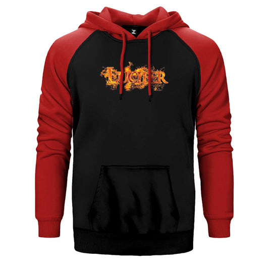 Lucifer Fire Çift Renk Reglan Kol Sweatshirt / Hoodie