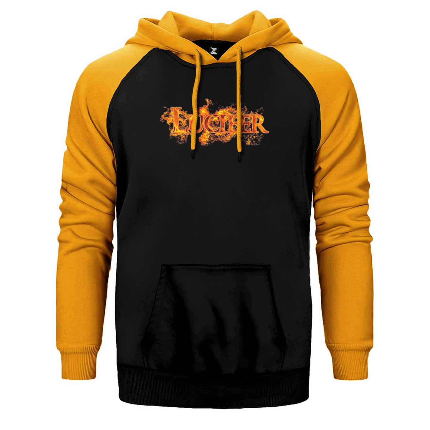 Lucifer Fire Çift Renk Reglan Kol Sweatshirt / Hoodie