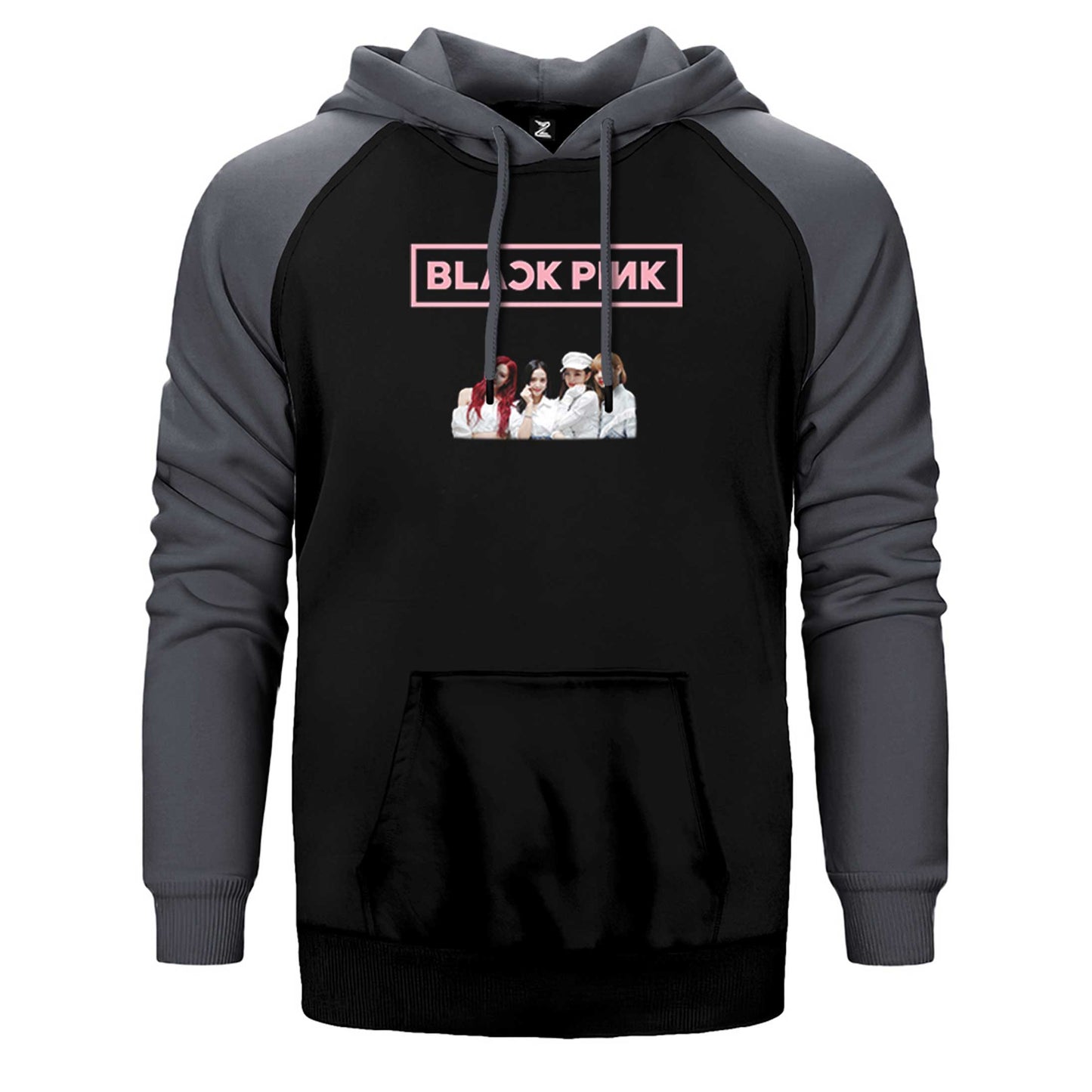 Blackpink Face Çift Renk Reglan Kol Sweatshirt / Hoodie