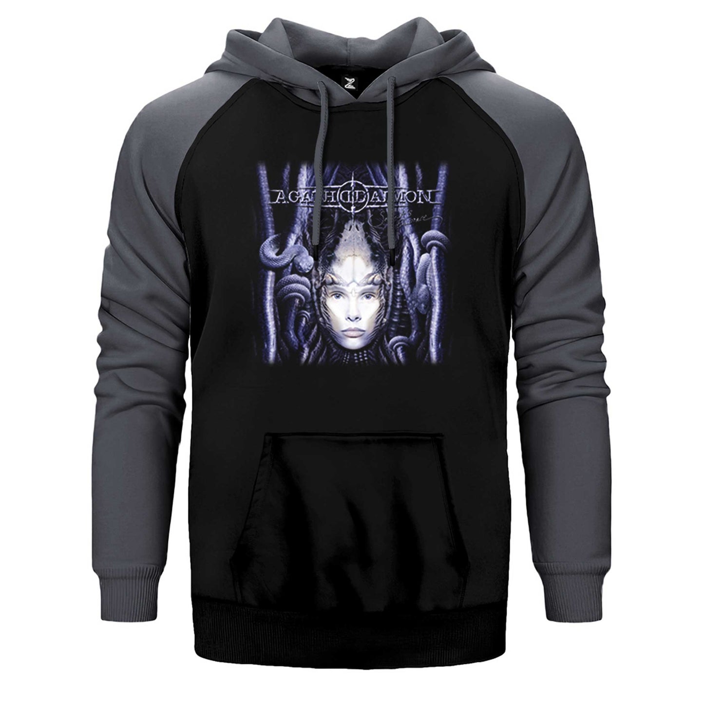 Agathodaimon Serpent's Embrace Çift Renk Reglan Kol Sweatshirt / Hoodie