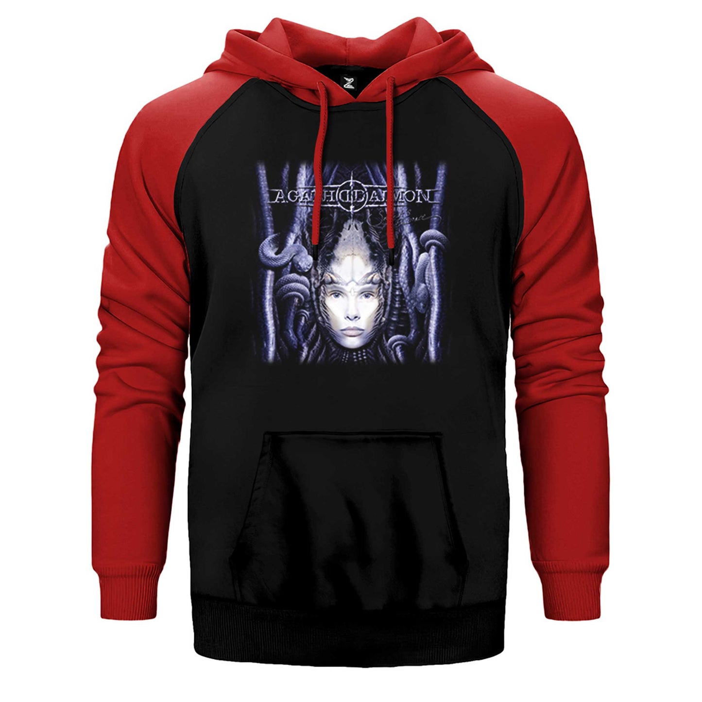 Agathodaimon Serpent's Embrace Çift Renk Reglan Kol Sweatshirt / Hoodie