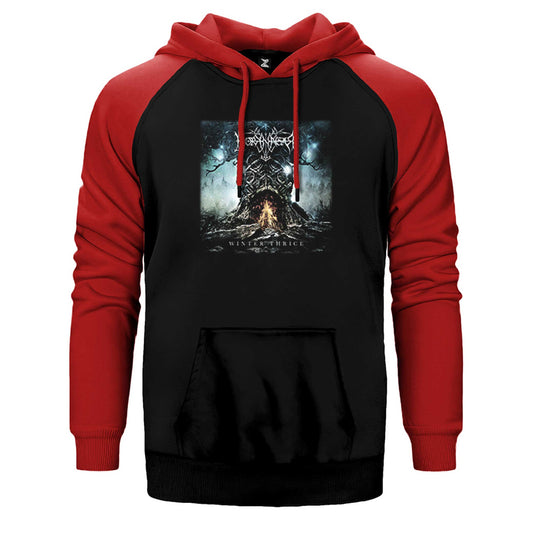 Borknagar Winter Thrice Çift Renk Reglan Kol Sweatshirt / Hoodie