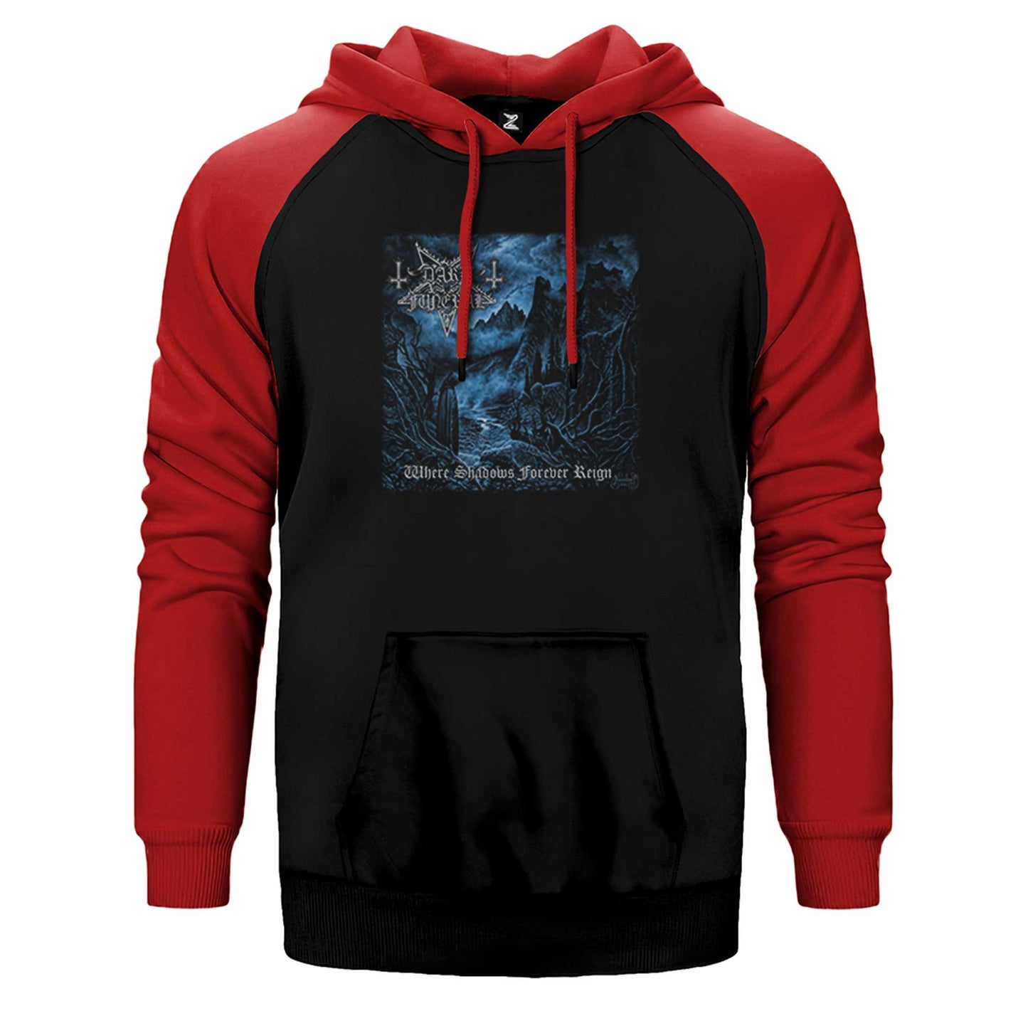 Dark Funeral Where Shadows Forever Reign Çift Renk Reglan Kol Sweatshirt / Hoodie