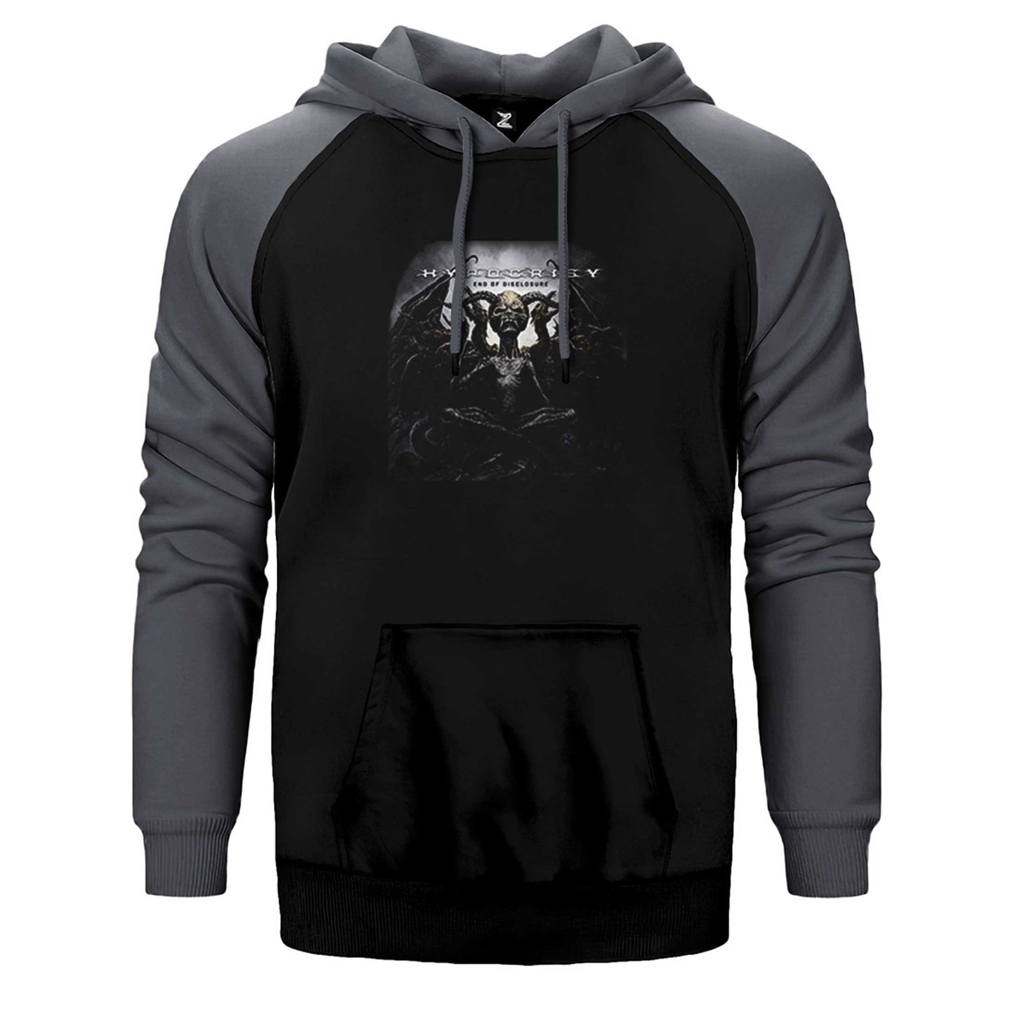 Hypocrisy End of Disclosure Çift Renk Reglan Kol Sweatshirt / Hoodie