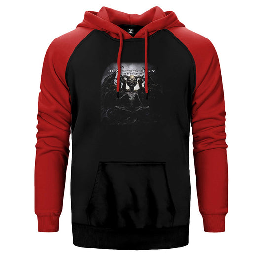 Hypocrisy End of Disclosure Çift Renk Reglan Kol Sweatshirt / Hoodie