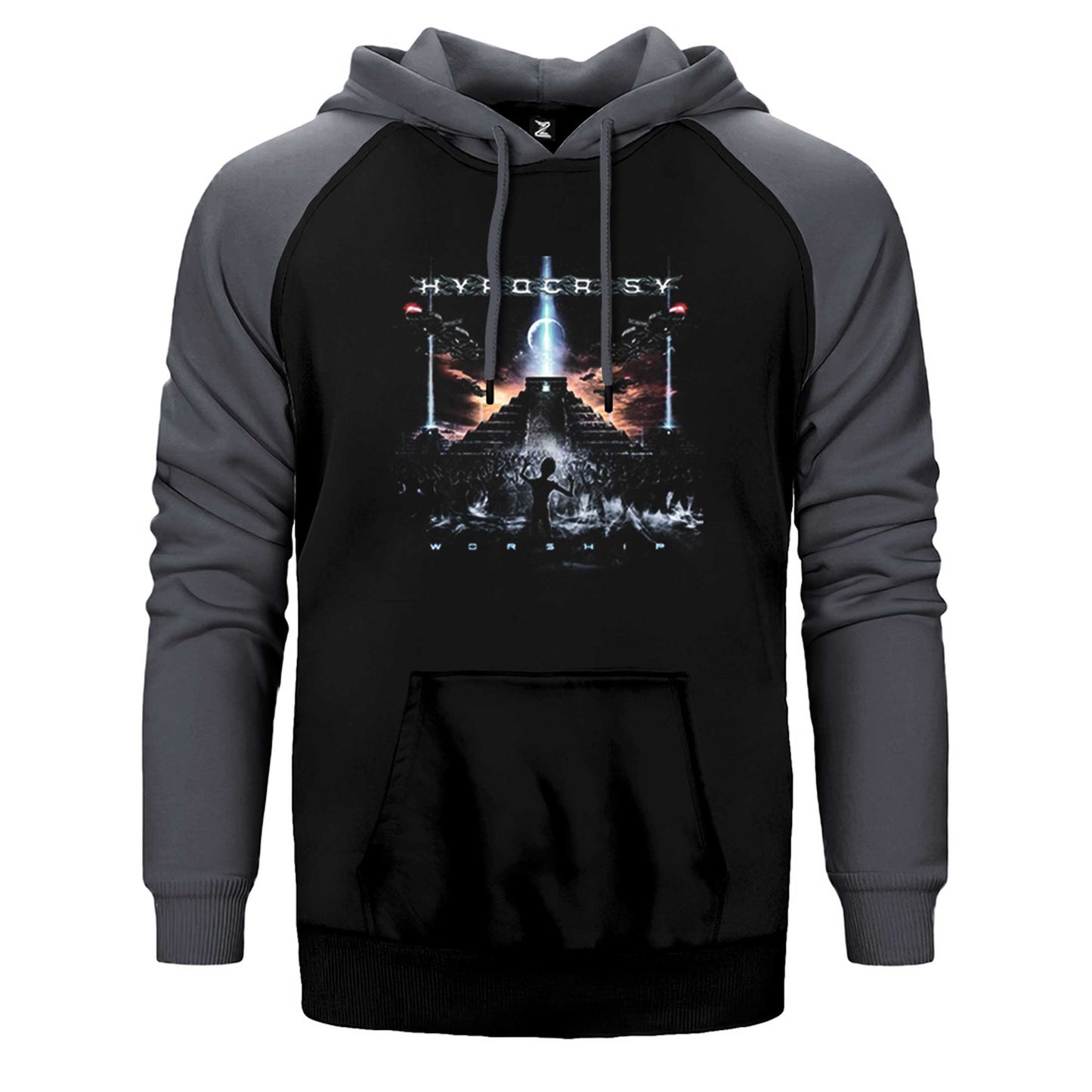 Hypocrisy Worship Çift Renk Reglan Kol Sweatshirt / Hoodie