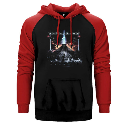 Hypocrisy Worship Çift Renk Reglan Kol Sweatshirt / Hoodie