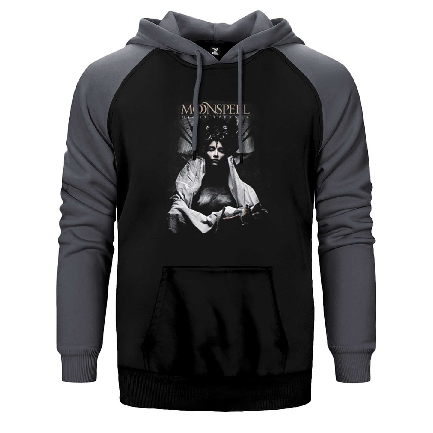 Moonspell Night Eternal Çift Renk Reglan Kol Sweatshirt / Hoodie