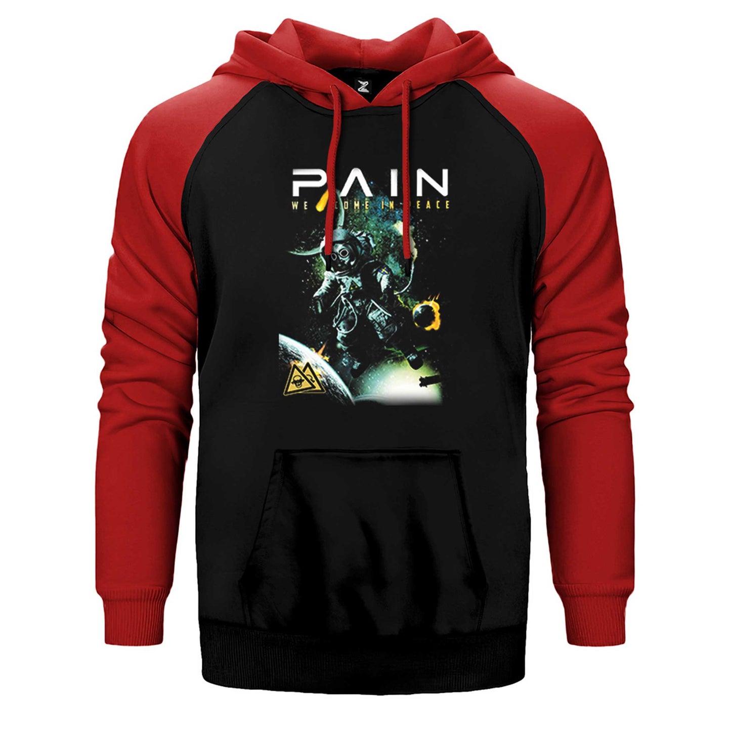 Pain We Come in Peace Çift Renk Reglan Kol Sweatshirt / Hoodie
