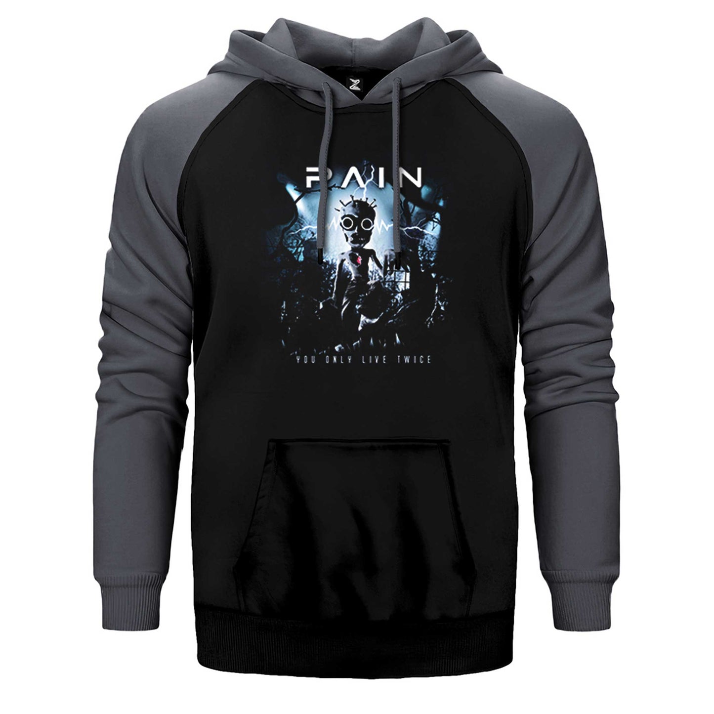 Pain You Only Live Twice Çift Renk Reglan Kol Sweatshirt / Hoodie