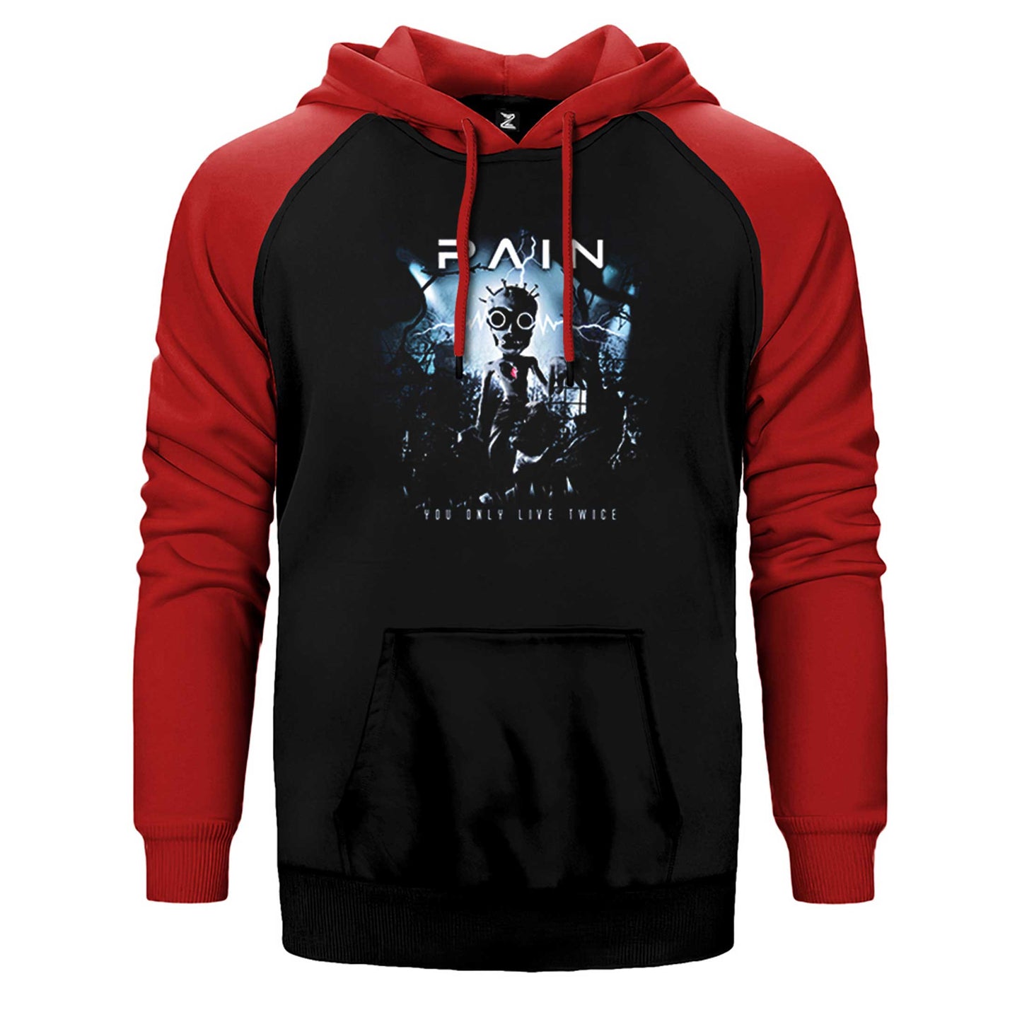 Pain You Only Live Twice Çift Renk Reglan Kol Sweatshirt / Hoodie