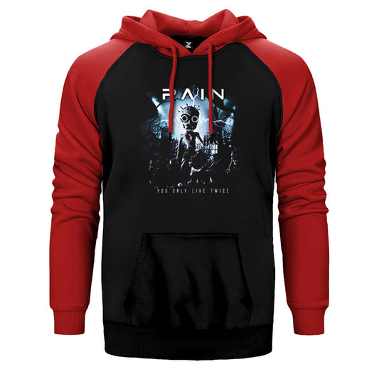 Pain You Only Live Twice Çift Renk Reglan Kol Sweatshirt / Hoodie