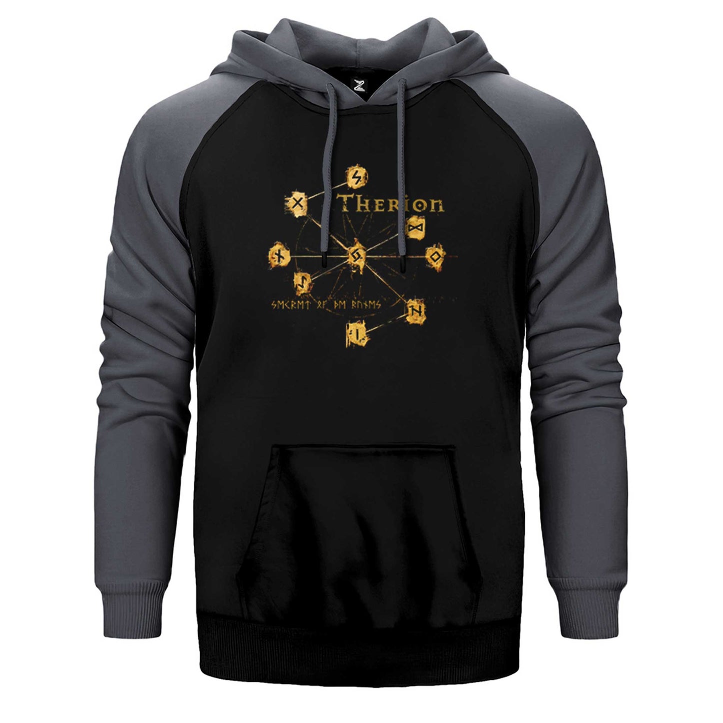 Therion Secret of the Runes Çift Renk Reglan Kol Sweatshirt / Hoodie