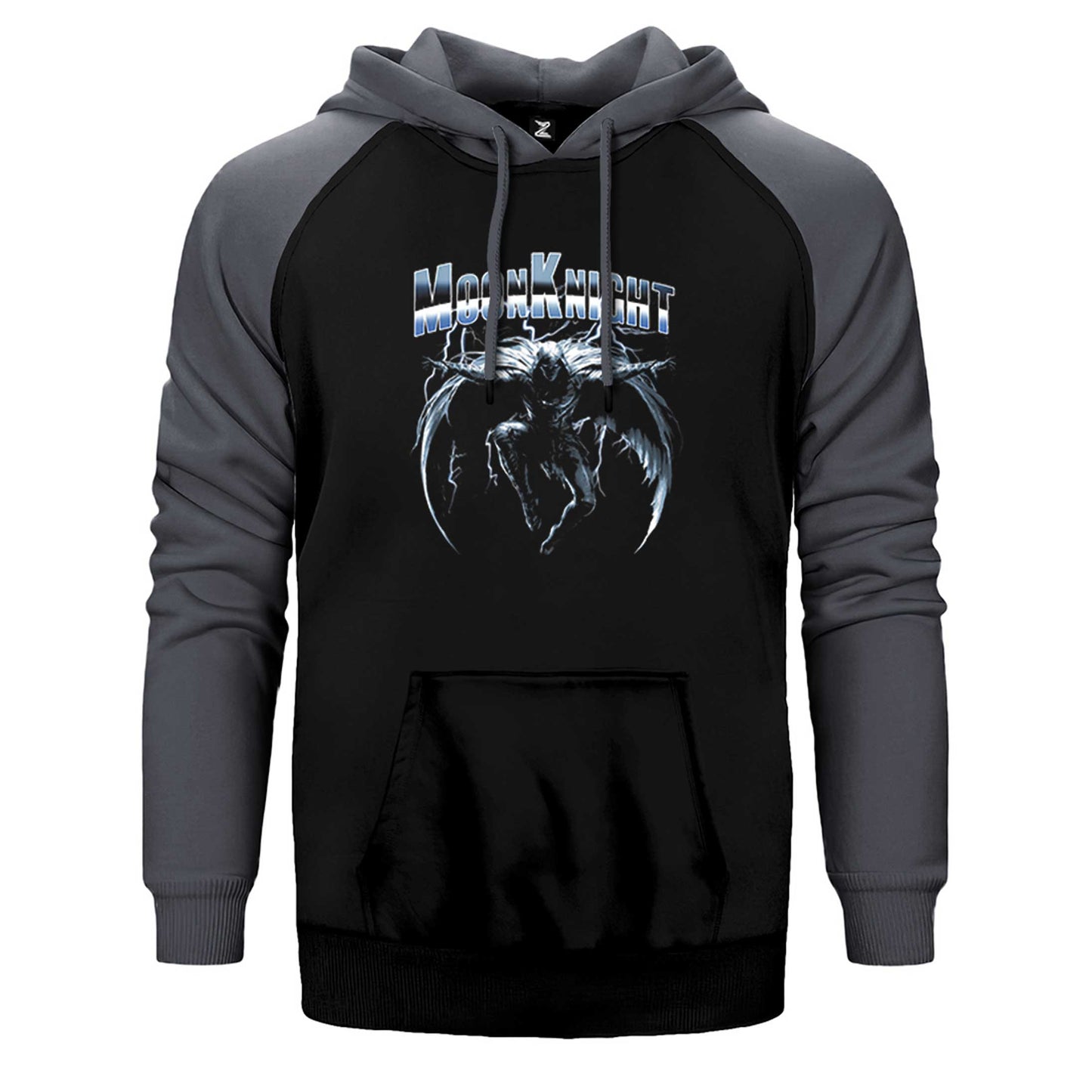 Moon Knight Lightning And Rain Çift Renk Reglan Kol Sweatshirt / Hoodie